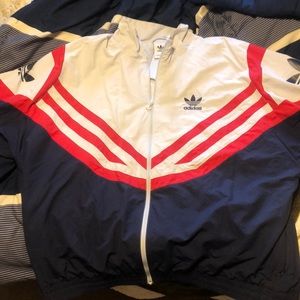 Adidas Sportive Trefoil Track Jacket Navy